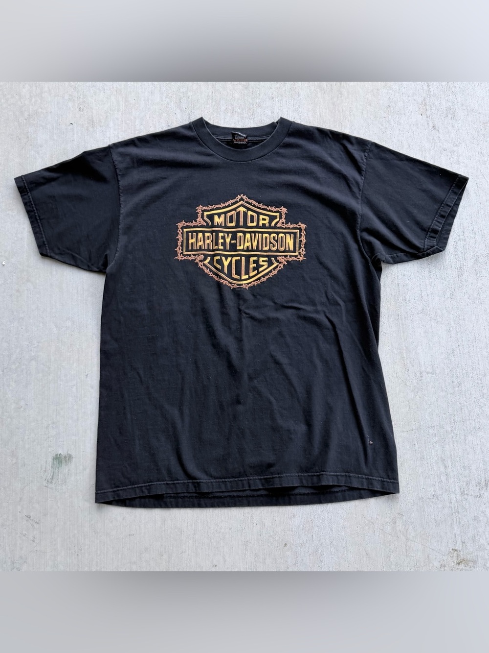 Vintage Harley Davidson T Shirt Y2K Boise Idaho Eagle Size XL Spell Out Logo